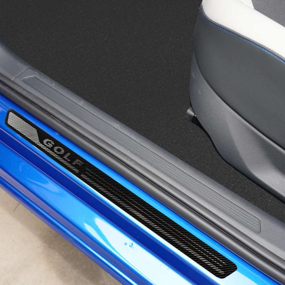 Наклейка на порог автомобиля из углеродного волокна для Volkswagen VW Golf 6 7 MK6 MK7 2008 - 2019 |