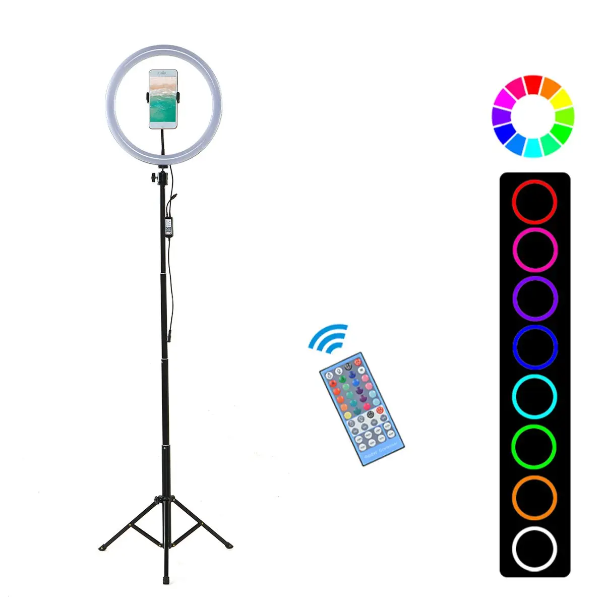 Светодиодное кольцо с регулируемой яркостью 13 дюймов 110 240 В|Фотографическое