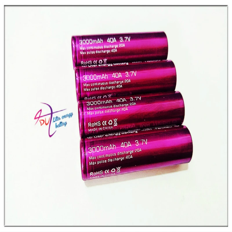 Литровая батарея энергии электронная сигарета 18650 3000mah 40a Li-Mn и чехол для vtwo RX2/3 RX200s