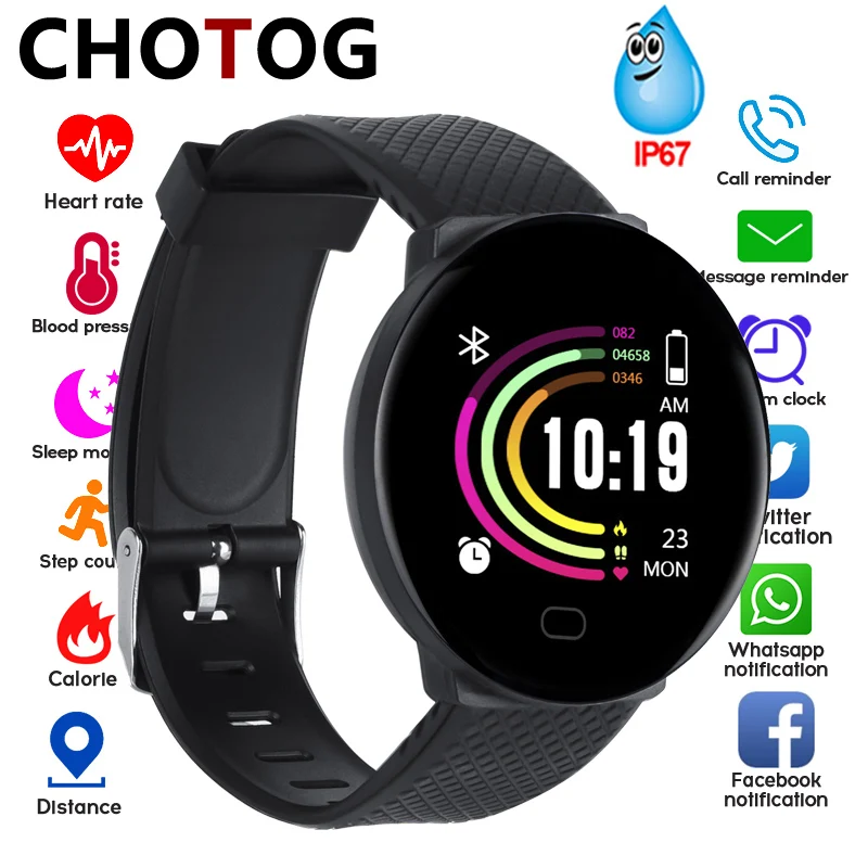Смарт браслет 1 3 ''экран Шагомер фитнес трекер Ip67 Водонепроницаемый кровяное