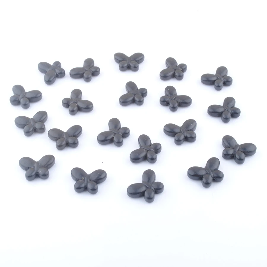 

40Pcs Beads Turquoises Howlite Gem Stone Butterfly 20x15mm Beaded Strand For Jewelry Making Green Multicolor Black Orange QBG356