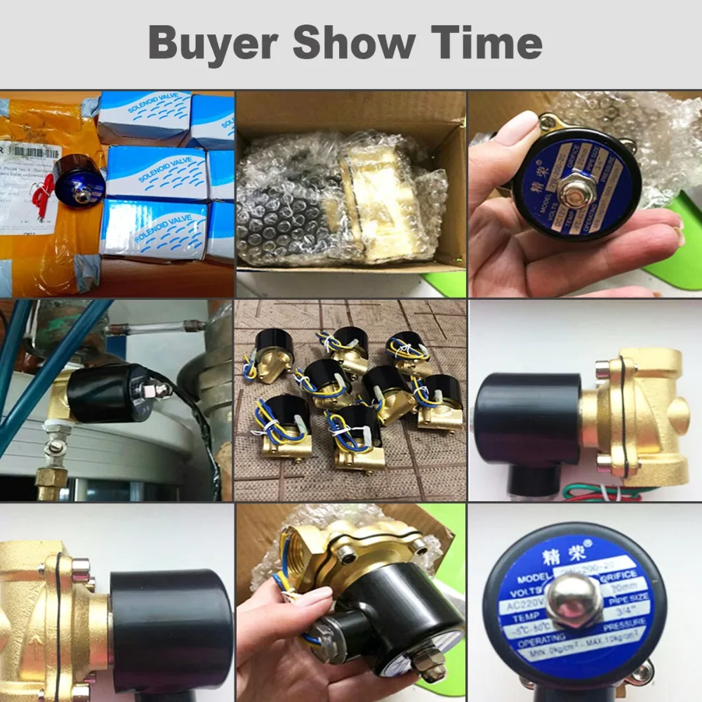 Электромагнитный клапан DC 12V 3/8 ''NPT N/C латунь нормально закрытый электрический клапан для воды, масла, воздуха, дизельного газа, топлива
