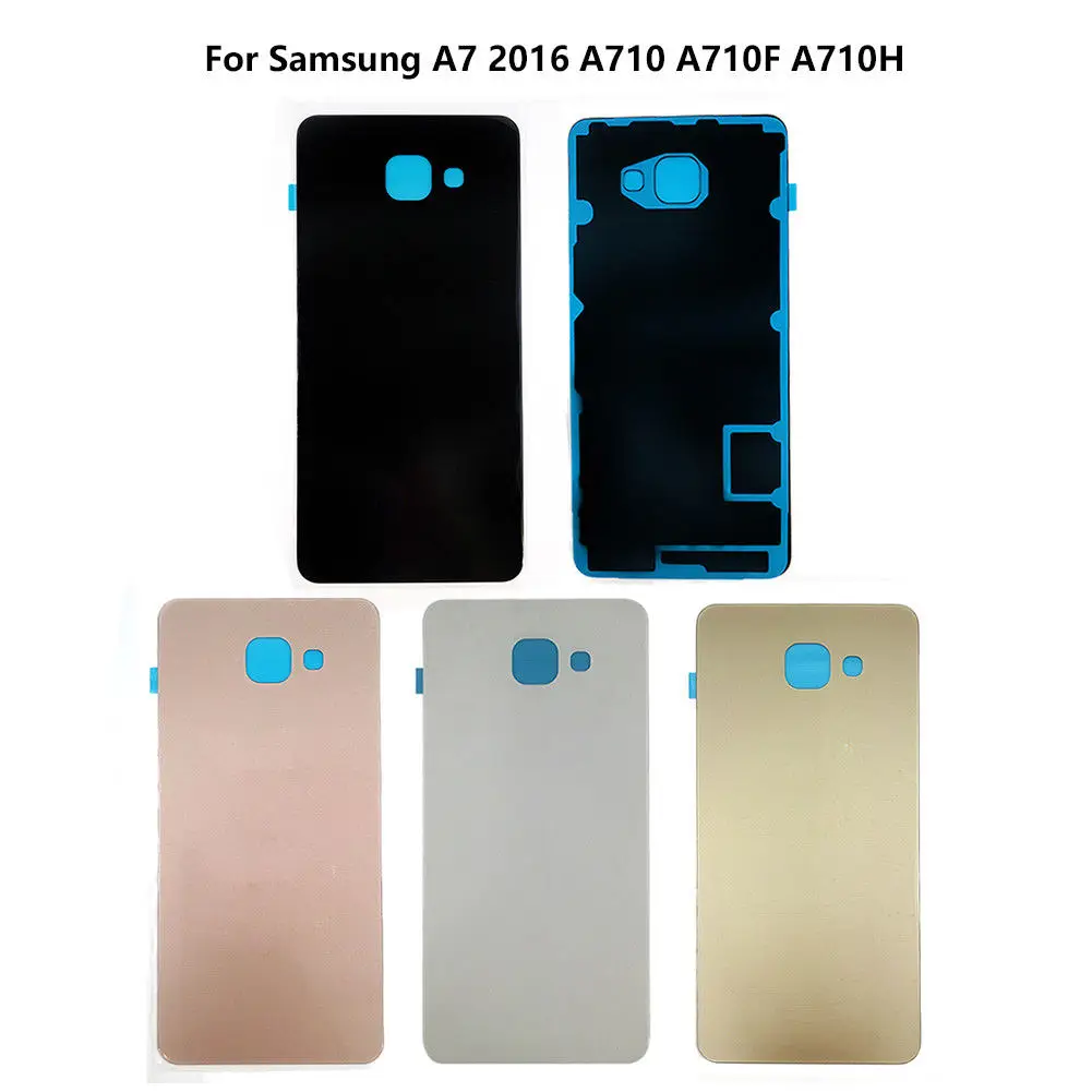 

Back Battery Rear Glass Cover For Samsung Galaxy (A3 A5 A7 2016) A310 A510 A710 Battery Case Housing Adhesive Sticker