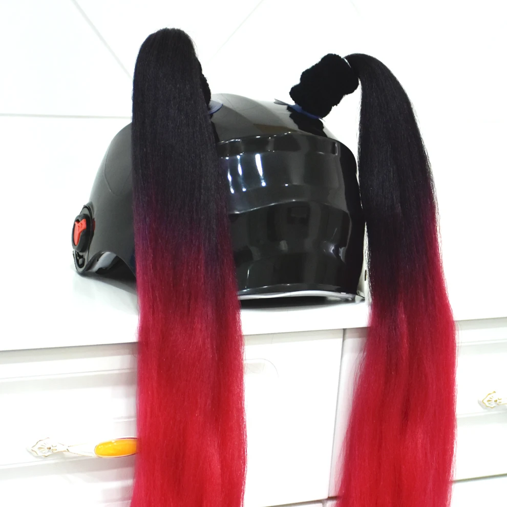 Женский парик для шлема мотоцикла свободная коса украшение мотоциклетного