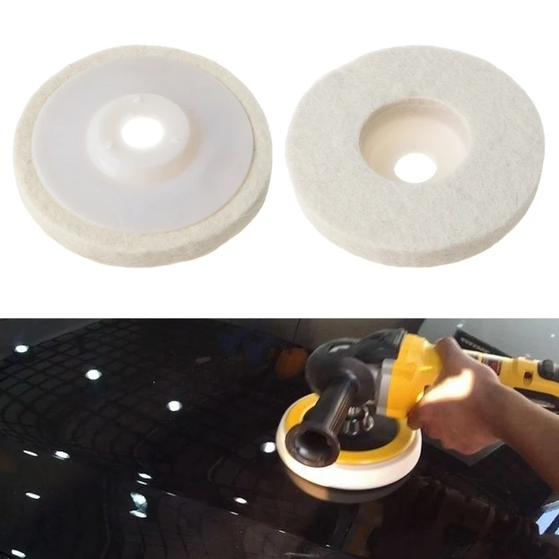 

P82C 4 Inch 100mm Wool Felt Polishing Wheel 12mm Height Angle Grinder Abrasive Buffing Disc Polishing Pad for Rotary Tool Metal