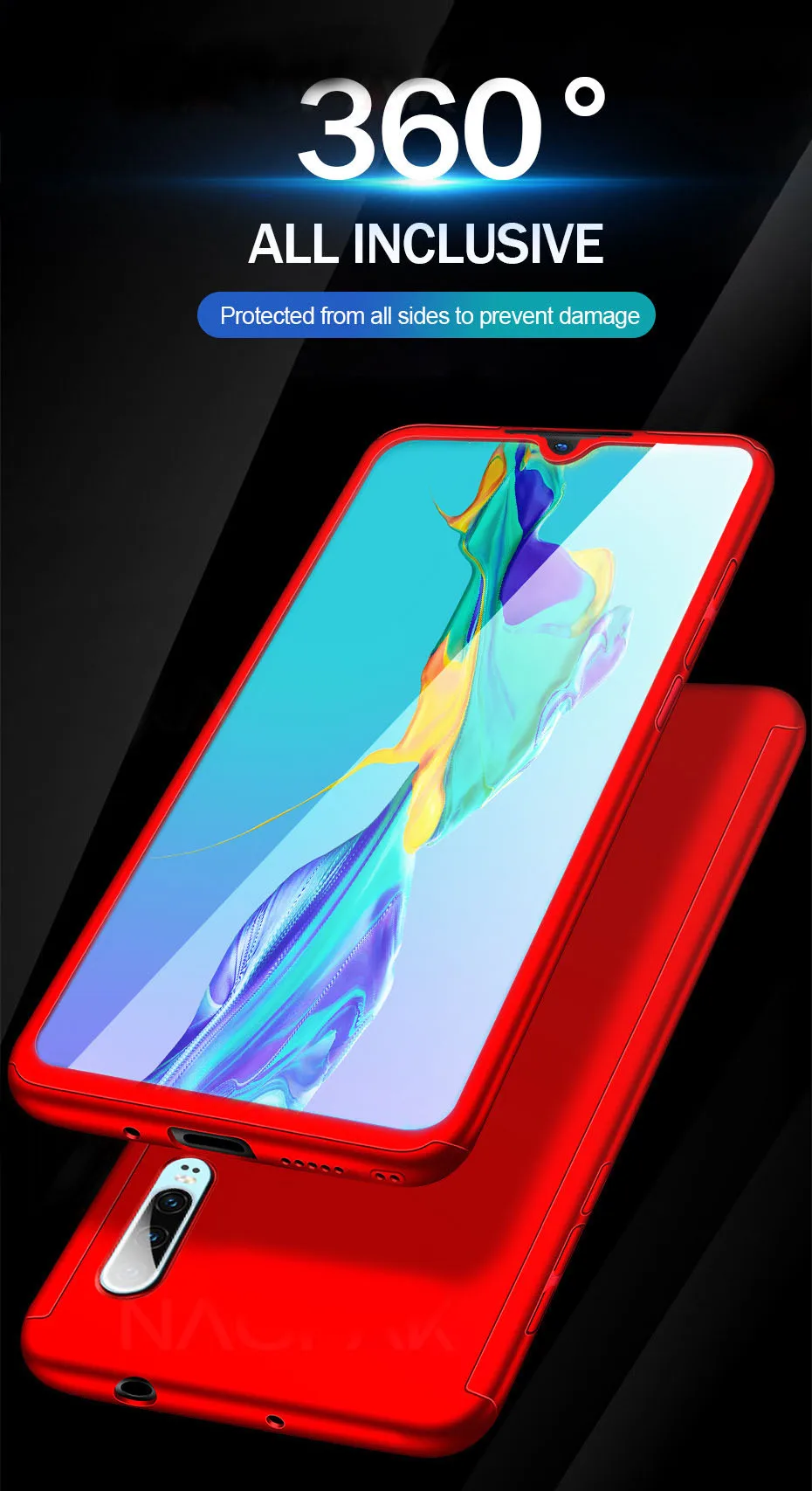 360 Защитный чехол для huawei P30 Lite P20 P10 Pro mate 10 20 30 Lite Pro P Smart Honor 8X20 Pro 7A V10 NOVA 3