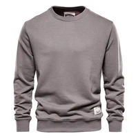 aiopeson streetwear cotton mens sweatshirt casual solid color long sleeve spring sweatshirt men quality classic mens clothes