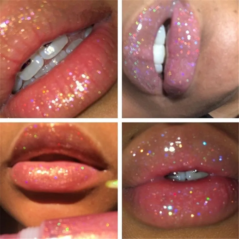 Блестящий кристаллический Увлажняющий блеск для губ вишни гладкие тонкие линии