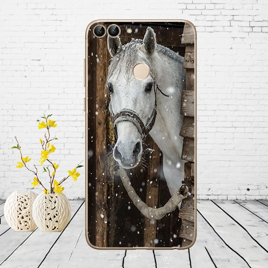 H46 Huawei P Smart Case TPU Мягкий силиконовый прозрачный чехол для телефона huawei P Smart Cover FIG-LX1 Enjoy 7S Чехол - Цвет: H46