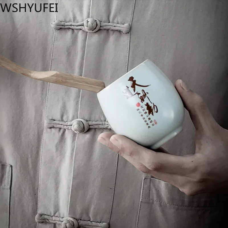 Банка для чая Caddy puer необработанная керамика Oolong китайская керамическая банка