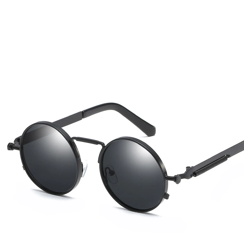 Мужские и женские круглые очки MCLEXN солнцезащитные в стиле стимпанк