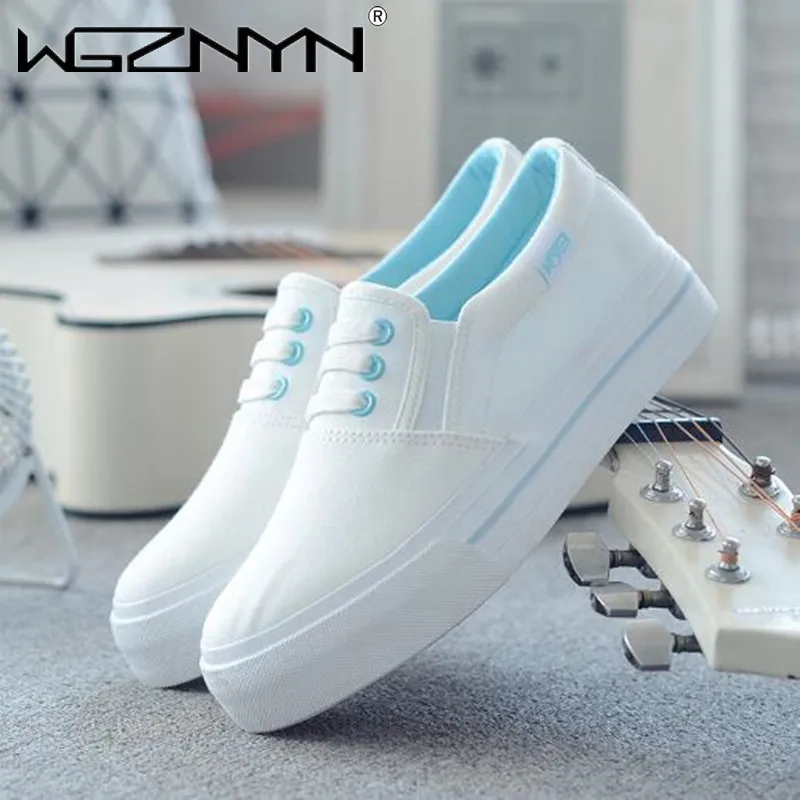 

New Women Platform Shoes Fashion Sneakers Woman Casual Loafers Tenis Feminino Comfortable Soft Bottom Student Skateboarding Shoe