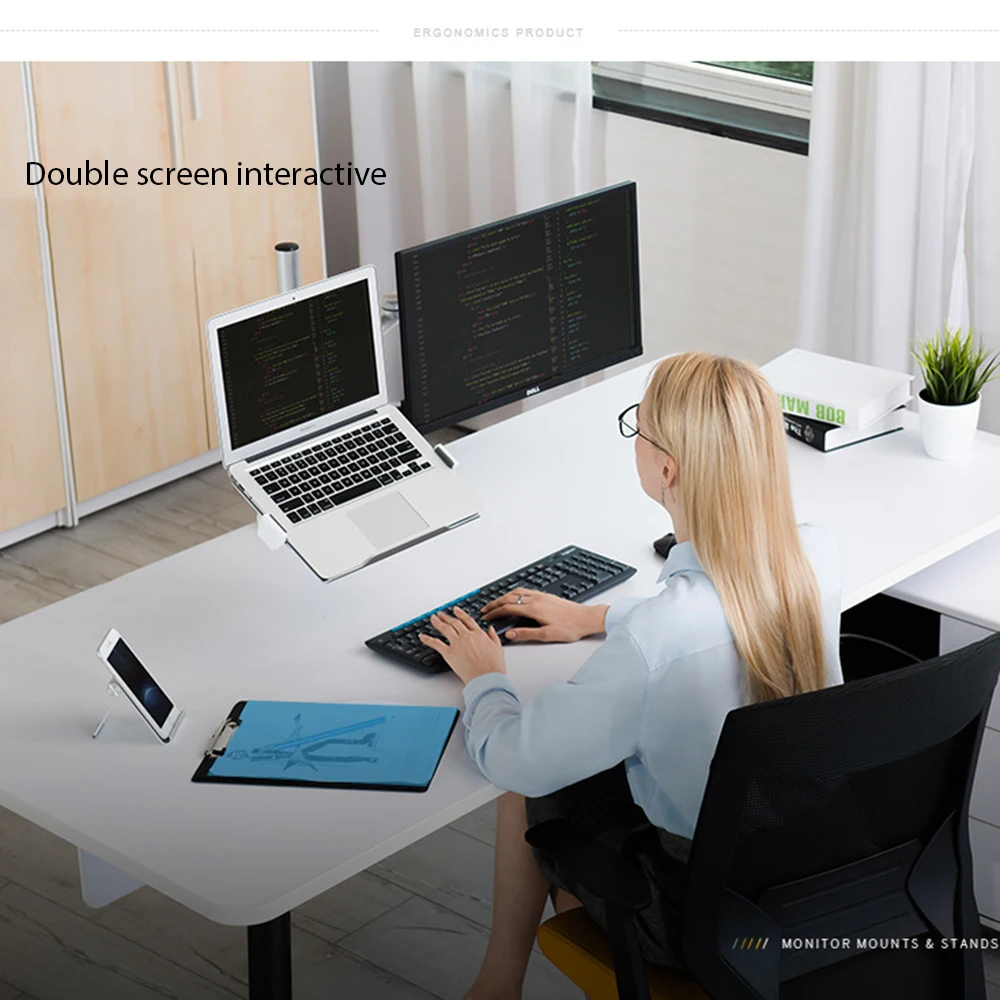 

OL-3L Laptop Stand 12-17 inch Monitor Holder Riser 32 inch Desktop Display Rack Computer Full Motion Column Bar Aluminum Bracket