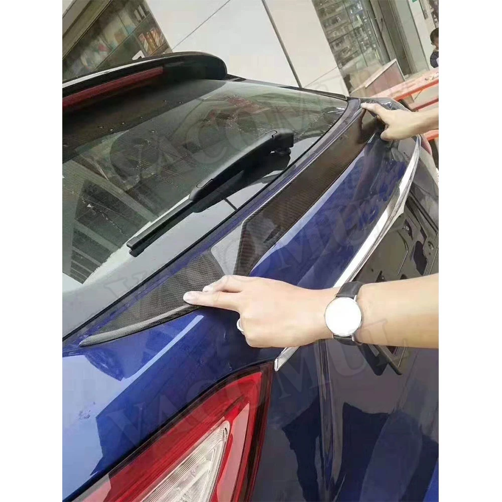 Задний спойлер из углеродного волокна средние крылья для спортивного спойлера
