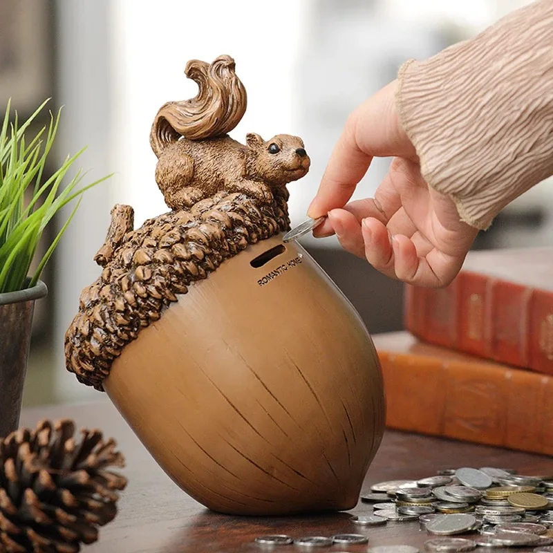 [MGT] Милая белка Копилка премиум класса из смолы копилка Детская семейное