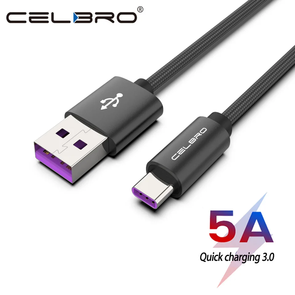 USB Type C кабель для быстрой зарядки QC 3 0 Usbc Huawei Samsung Galaxy S9 S8 S10 Xiaomi Mi 8 9 Mi9 Usb шнур 2