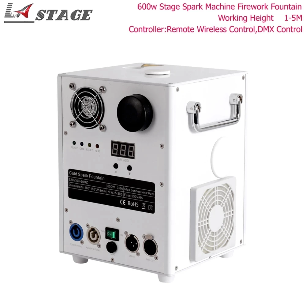 

Free Shipping Cold Flame Firework Fountain 650w High Jetting Indoor Outdoor Professional Cold Firework Machine