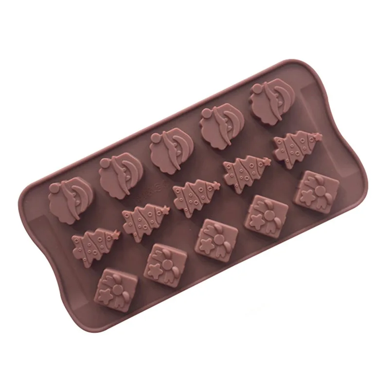 

M-COOS Silicone Chocolate Mold Christmas Cake Decoration Tool Xmas Gingerbread Man Christmas Candy Mould Silicon Moulds