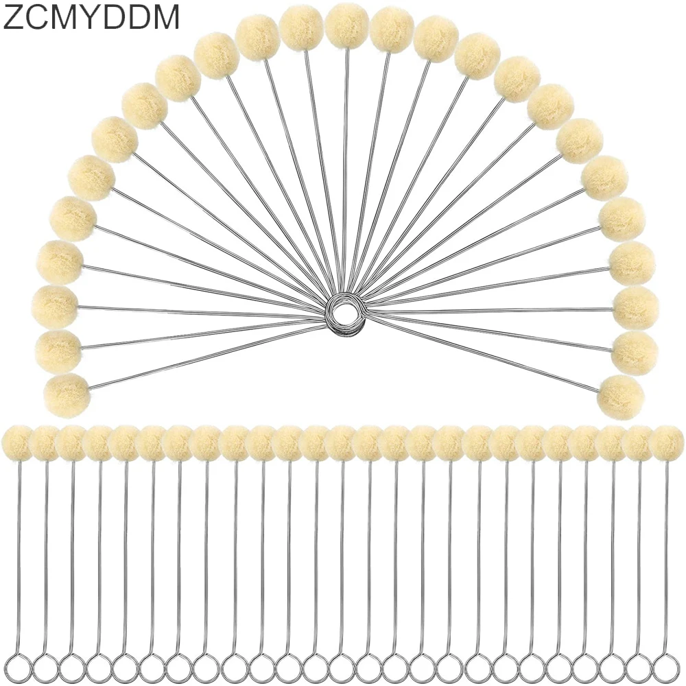 

ZCMYDDM 25PCS Wool Daubers Leather Ball Brush Leather Dye for Painting Assisted Leather Craft Making DIY Leathercraft Tools