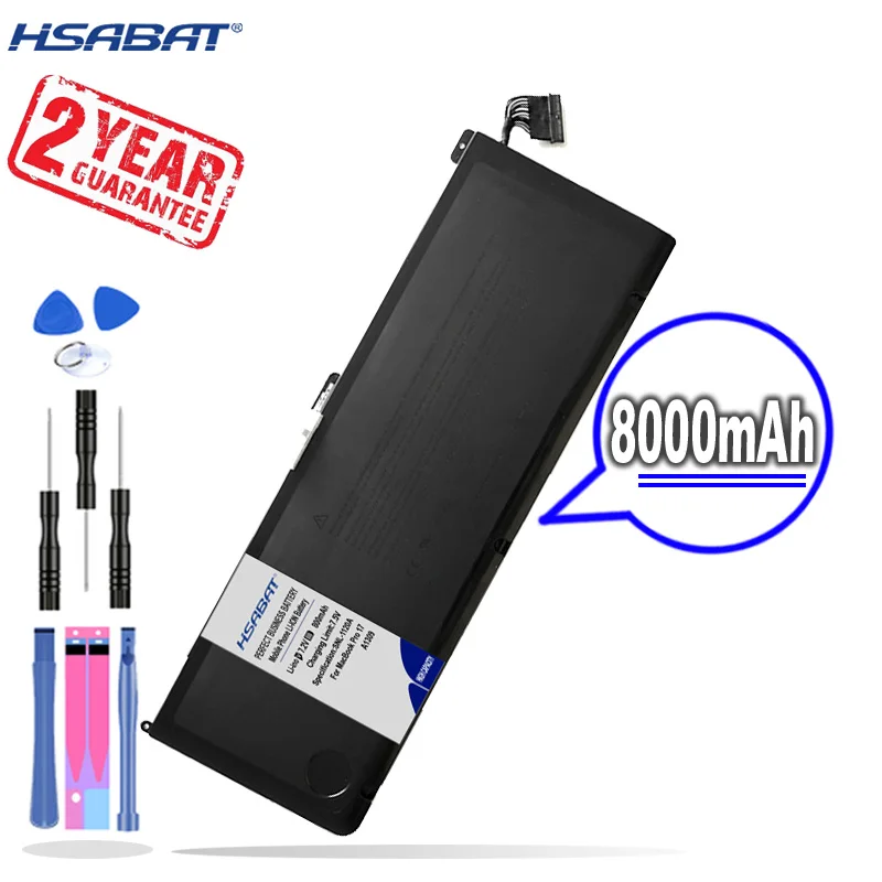 Новое поступление [HSABAT] 8000 мАч A1309 Сменный аккумулятор для MacBook Pro 17 дюймов A1297