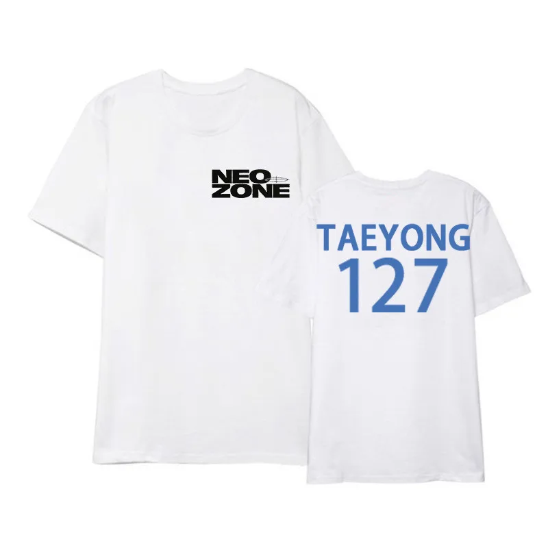 Новинка Kpop NCT127 NEOZONE футболки с именным альбомом хип-хоп Уличная одежда Harajuku K-pop