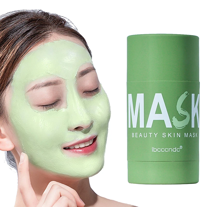 

40g Green Tea Face Mask Deep Cleansing Oil-control Anti-acne Mask Moisturizing Hydrating Whitening Face Mask Mud Skin Care
