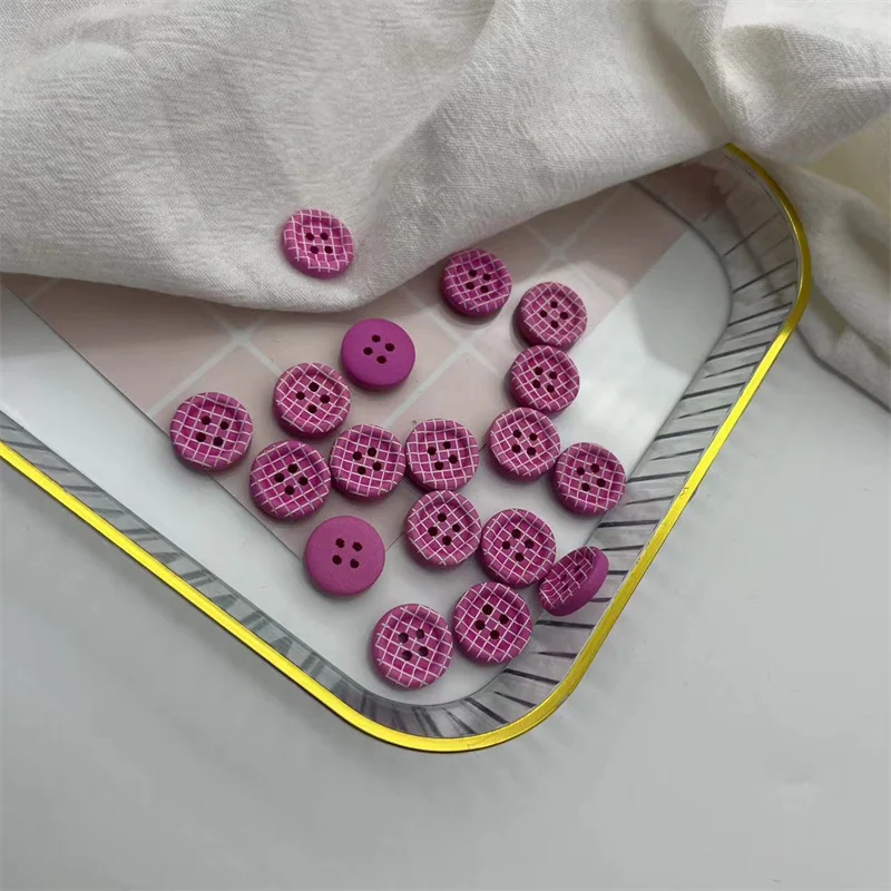 

100pc15mm Mixed Wooden Shirt Buttons Diy Sewing Wedding Clothing Accessories Crafts Scrapbook Wooden Buttons Decoration Supplies