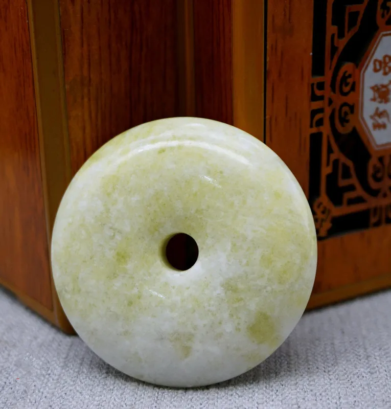 Подвеска-Пончик Из Натурального Красного Цветка Персика нефрита ожерелье для