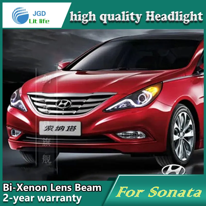 Высококачественный Тюнинг автомобиля чехол для Hyundai Sonata 2011 2012 фары светодиодный