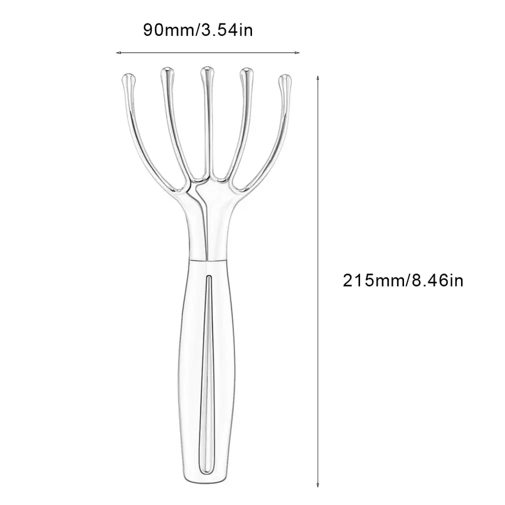 

Five Finger Head Relax Massager Hair Held SPA Scalp Neck Stress Relief Massage Release Head Physician Massager