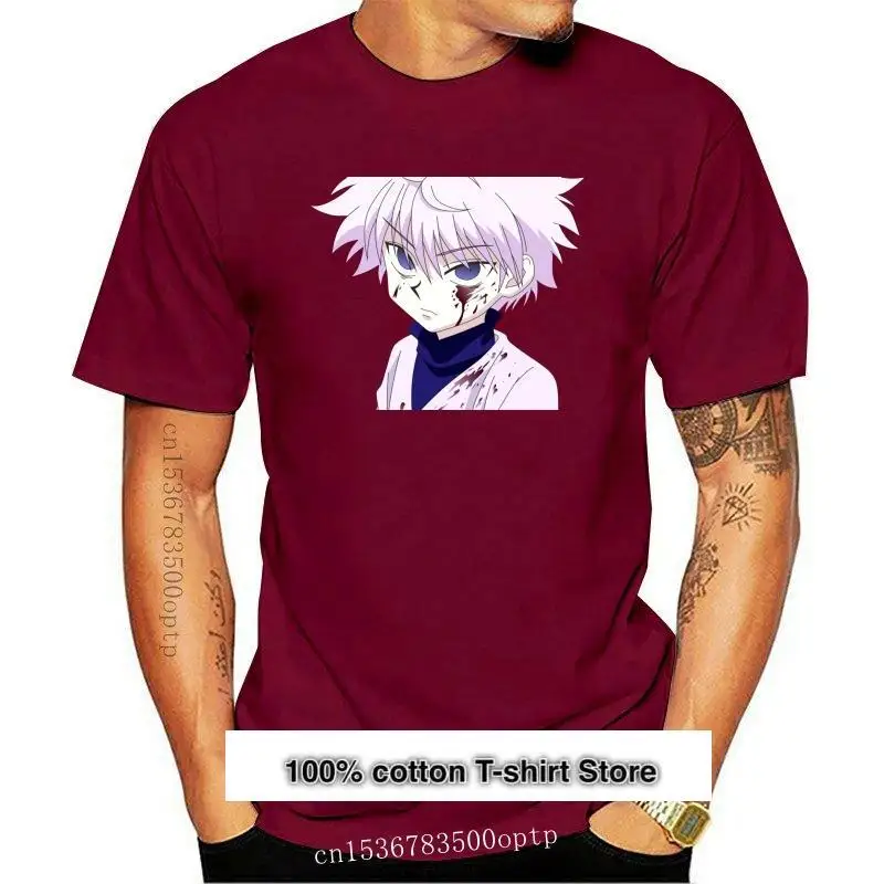

Camiseta de Hunter X Hunter Killua для мужчин и женщин, camisa с круглым вырезом, популярная в мире температуры