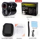 Лазерный дальномер для гольфа, коррекция наклона, вибрация, блокировка флага, дальномер для гольфа, USB заряжаемый дальномер для охоты и наблюдения