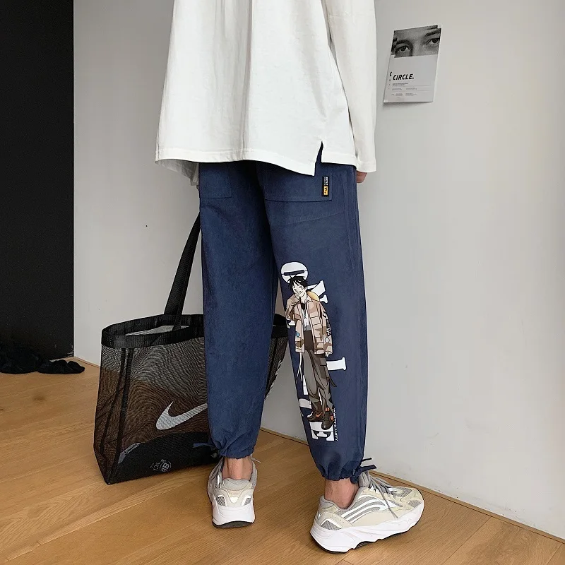 2018 мужские модные повседневные свободные утепленные штаны