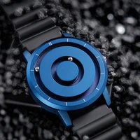 creative turntable men watch magnetic beads dial multi function wristwatch rubber band unique quartz male clock relogio masculin