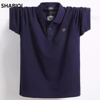 high quality big polo men shirt mens short sleeve solid shirts camisa polos masculina casual cotton plus size 6xl 120kg 150kg