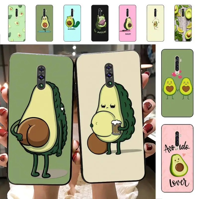 

YNDFCNB Cartoon Avocado Cute Phone Case for vivo Y91C Y11 17 19 53 81 31 91 for Oppo a9 2020