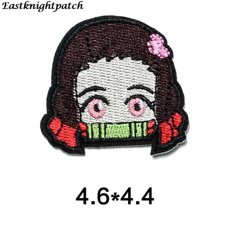 

E2666 Anime Kawaii Character Iron on Patches Clothing para diy Embroidered badges Sewing Applique Patchworks stickers for kids