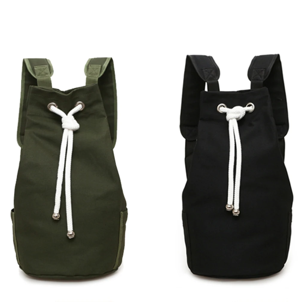 

Drawstring Bags Sports Waterproof Pouch Backpack Pull Rope Canvas Gym Sack Mochila Knapsack