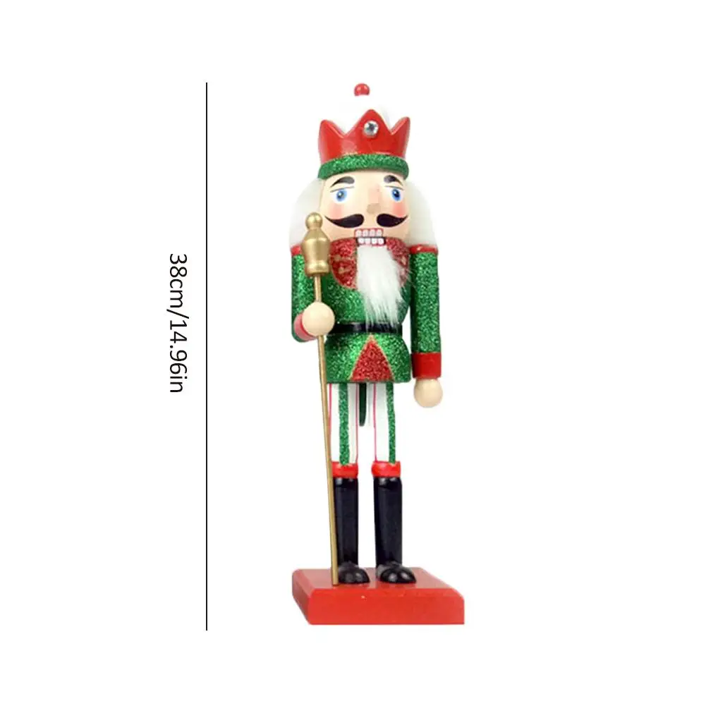 

12.5cm Nutcracker Puppet Christmas Decorations Nutcracker Wooden Soldier Puppet Kids Toy Xmas Decorative Classic Soldiers