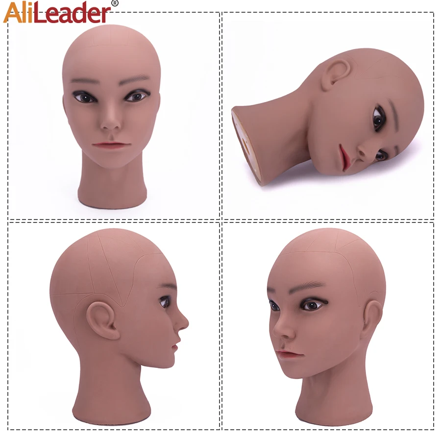 Alileader дешевые Новый стиль лысый головки блока манекен головной парик делая