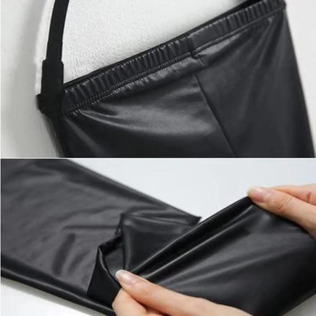 

New 2021 Push Up Slim Legging Fashion Faux Leather Matte Leather Pants Stretchy Plus Size Sexy Elastic Thin Black Women Leggings