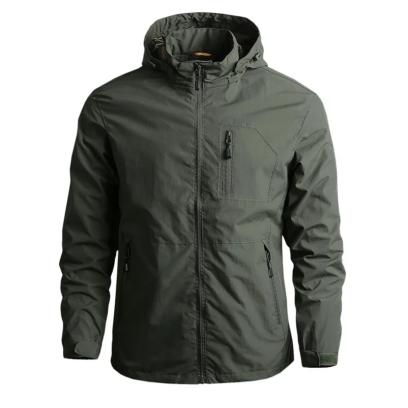 

Men's spring and autumn jacket thin mountaineering jacket quick-drying windbreaker outdoor sports jacket