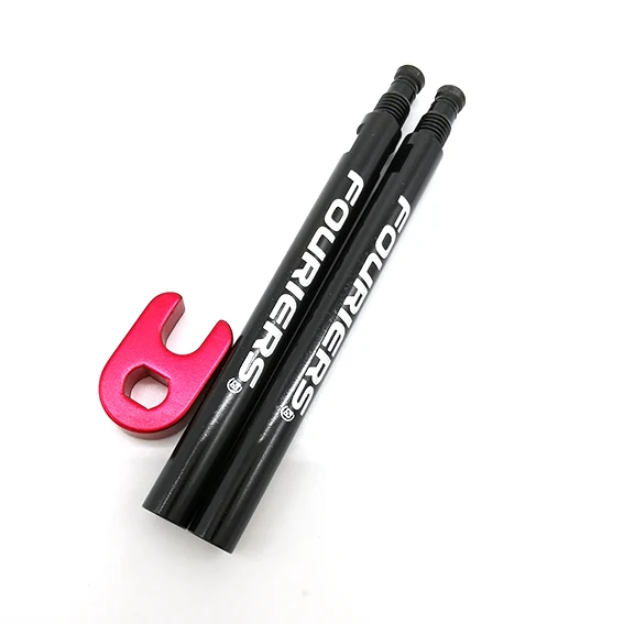 

Fouriers VL-PE003 Bicycle Lightweight AL6061-T6 Aluminium Alloy Valve Extenders With Tool 30-70mm Bike Parts