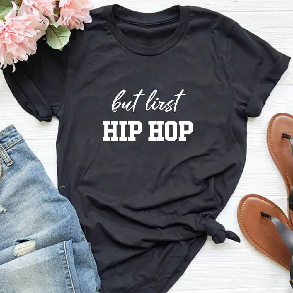 QIM Футболка женская но первая хип хоп тройник рэпер уличная музыка подарки для