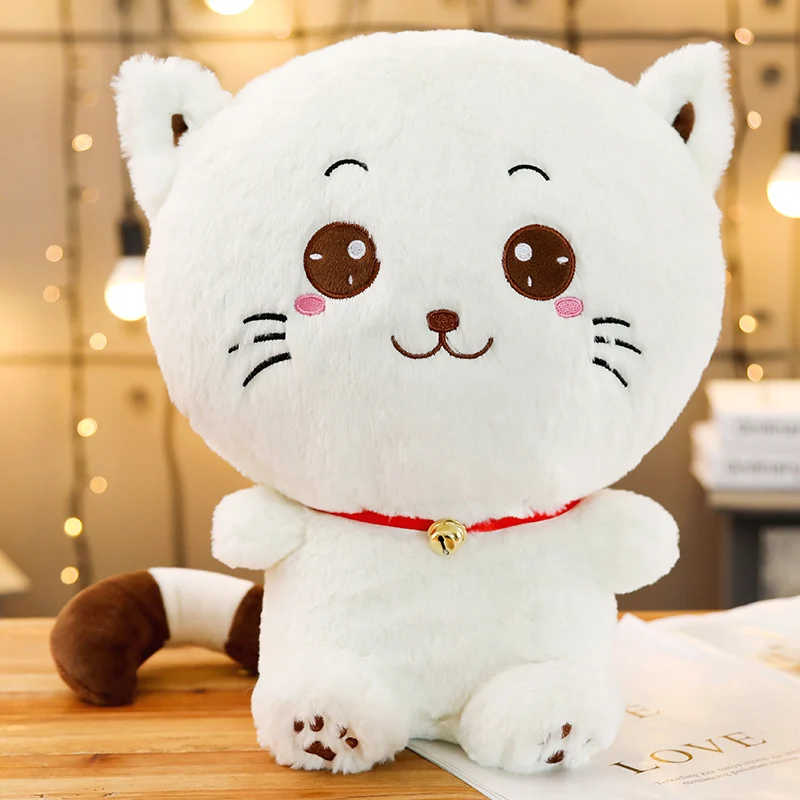 

60cm 80cm 100cm Cute Big Face Cat Face Smiling Stuffed Baby Soft Peluche Animal Pillow Girl Plush Doll Kid Toy Xmas Gift