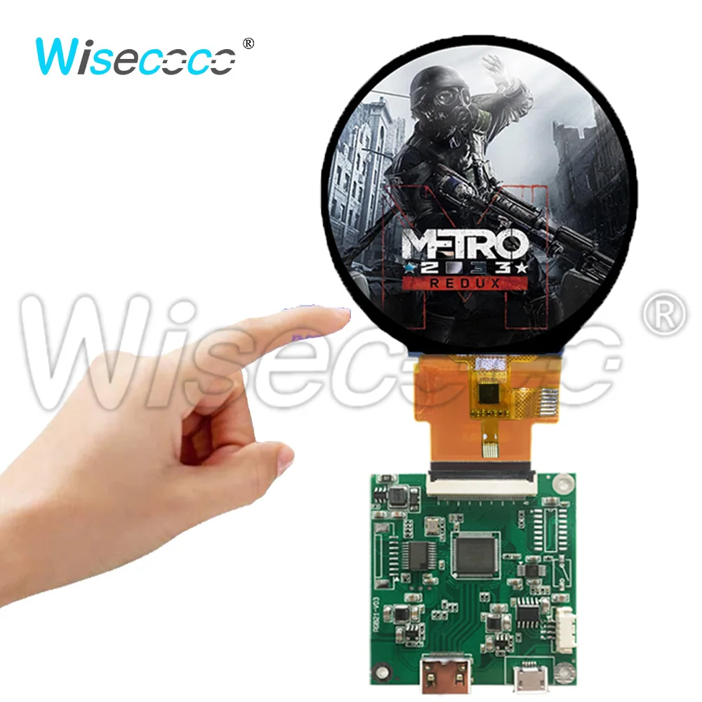 

Wisecoco 2,1 дюймов 480x480 с круглым сенсорным ЖК-экраном IPS плата драйвера с полным углом обзора