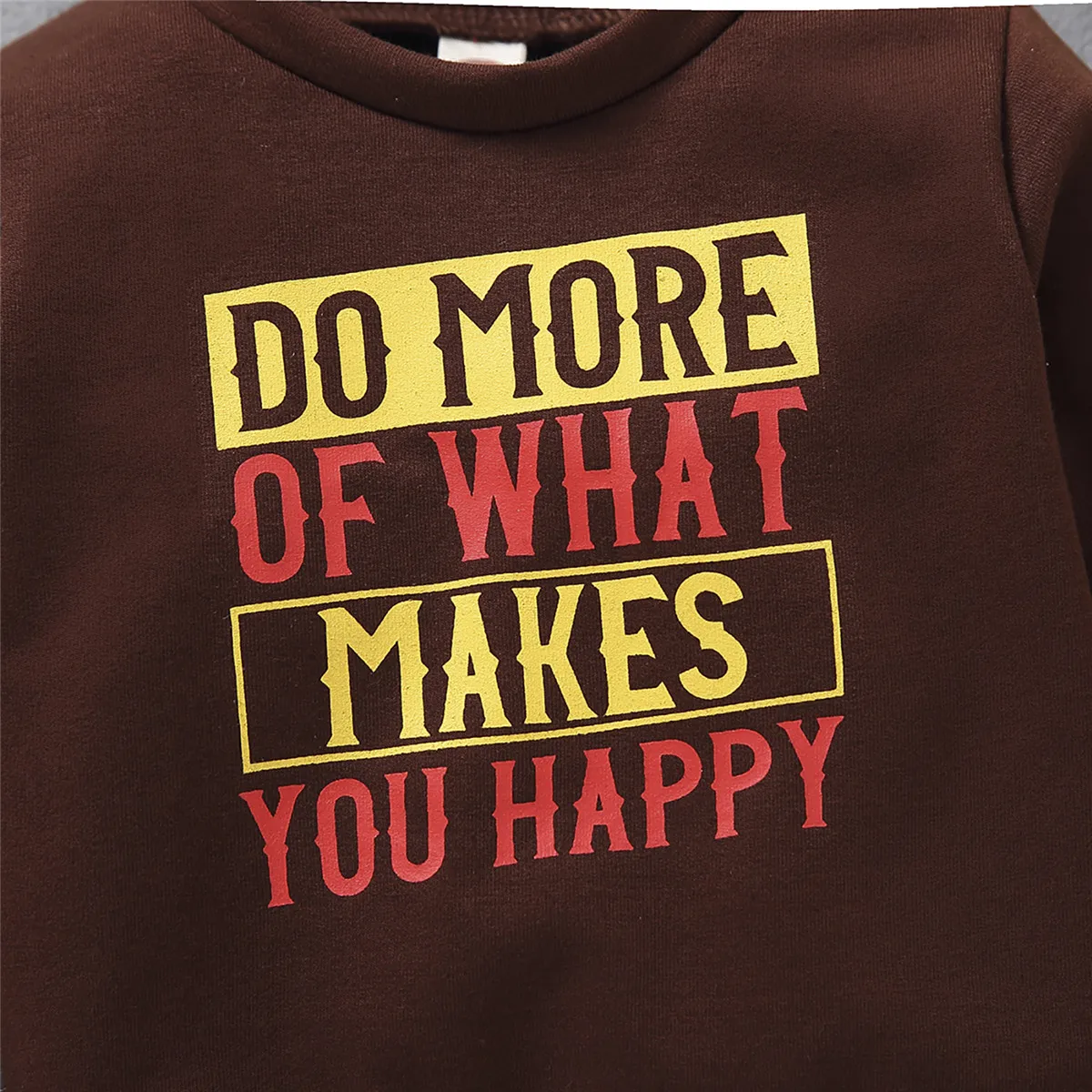 Pudcoco Baby Sweater, Letter Print Round Neck Long Sleeve Top for Birthday Party Photography Vacation Hoodies New Fashion 2021