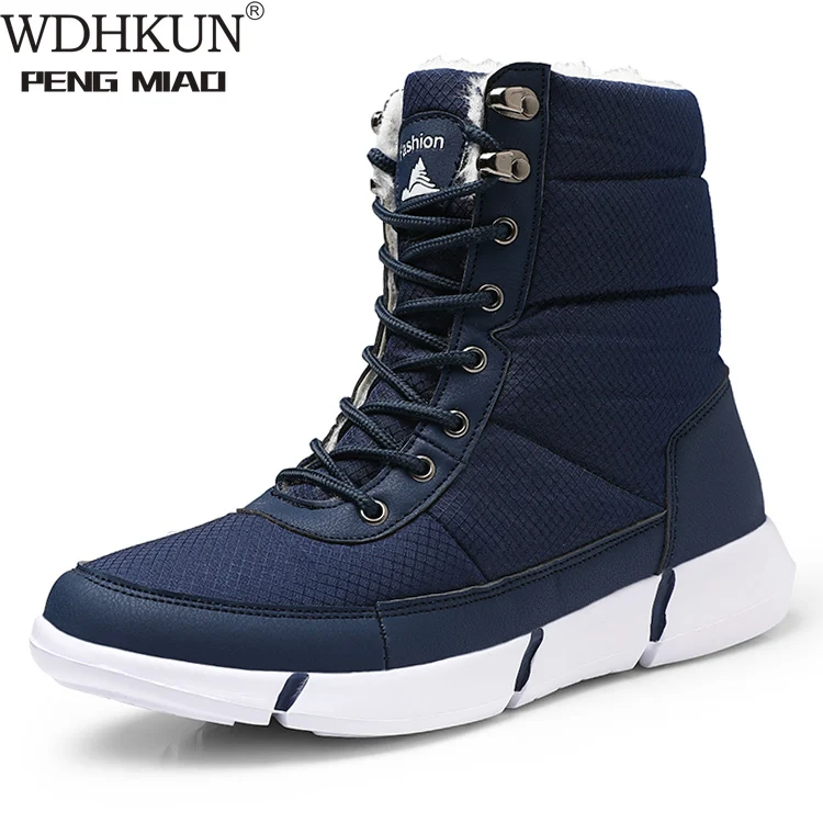 

Men Boots 2020 Winter Shoes Men Waterproof Snow Boots With Warm Plush Winter Footwear Male Women Casual Boot Sneakers Unisex
