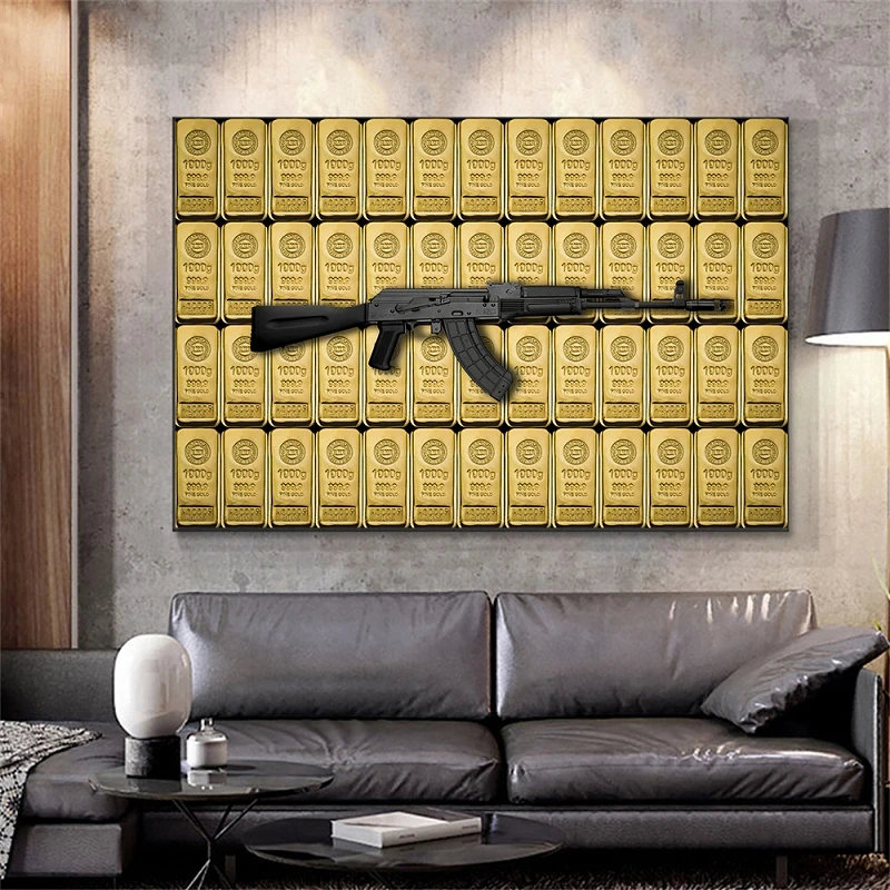 Современная Роскошная золотая фотография Настенная картина Декор для дома