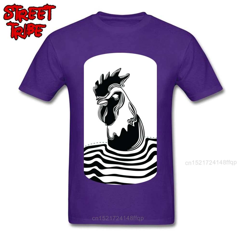 Футболка мужская футболка с принтом петух Гангстер Топы Funky Tees Guys серая одежда
